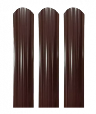 Штакетник металлический 0,45 16,5х99х1200 RAL 8017 (шоколад) (100 шт)